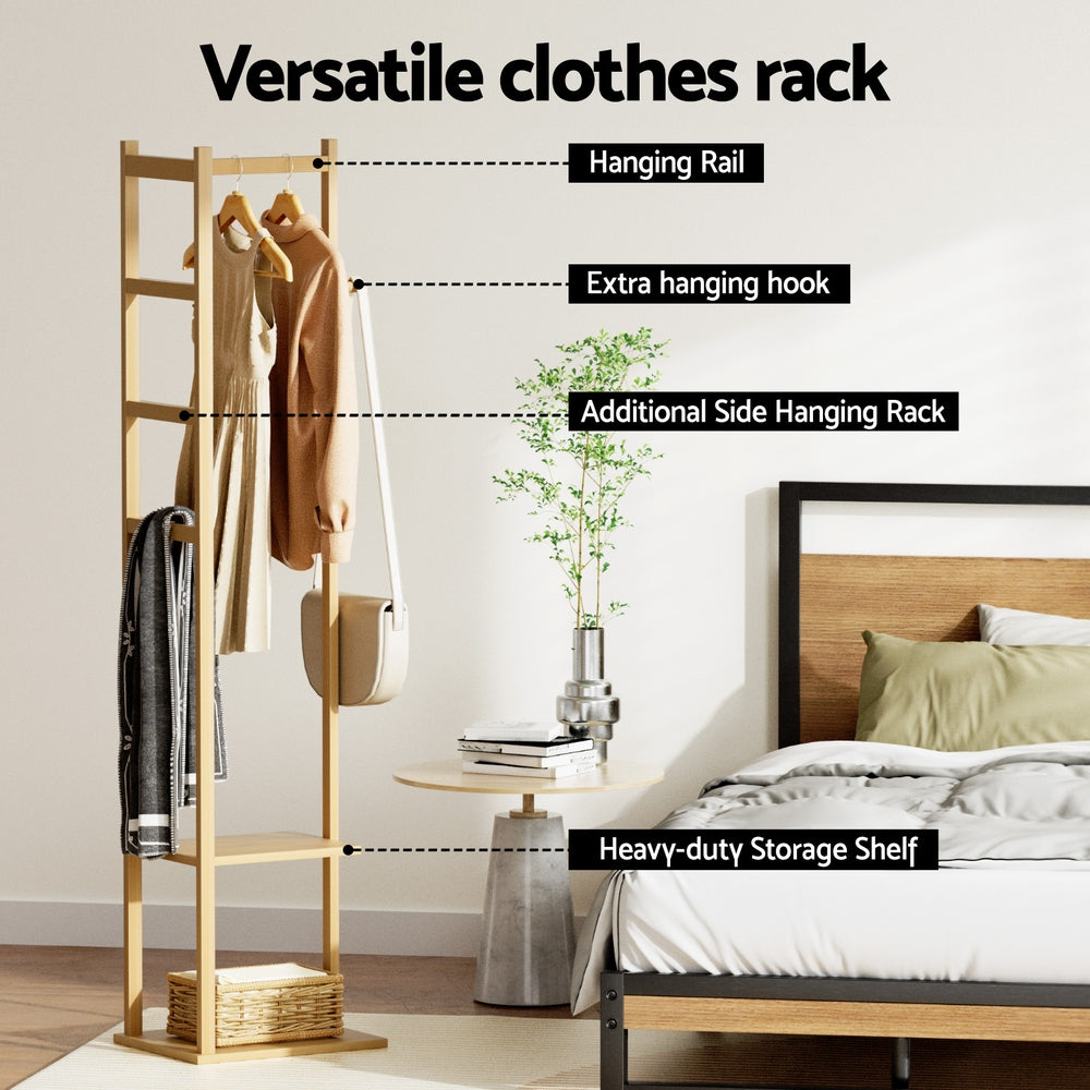 Artiss Clothes Rack Airer Coat Stand Bamboo-Furniture &gt; Living Room &gt; Coat Racks-PEROZ Accessories