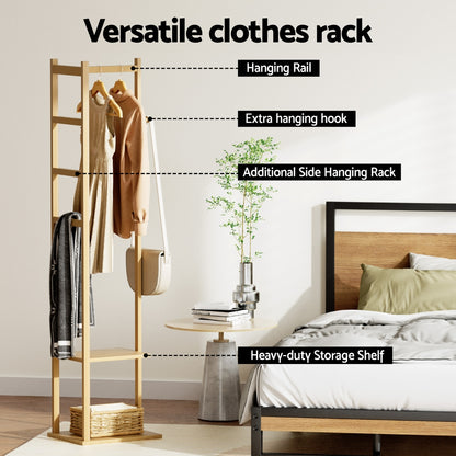 Artiss Clothes Rack Airer Coat Stand Bamboo-Furniture &gt; Living Room &gt; Coat Racks-PEROZ Accessories
