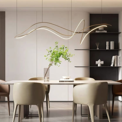 BAMDECOR A203 1.8m Modern minimalist pendant lights for home decoration ceiling pendant light (Gold)-Home &amp; Garden > Lighting > Ceiling Lights-PEROZ Accessories