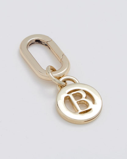 Letter B Charm With Oval Hinge Ring Clip-Accessories-PEROZ Accessories