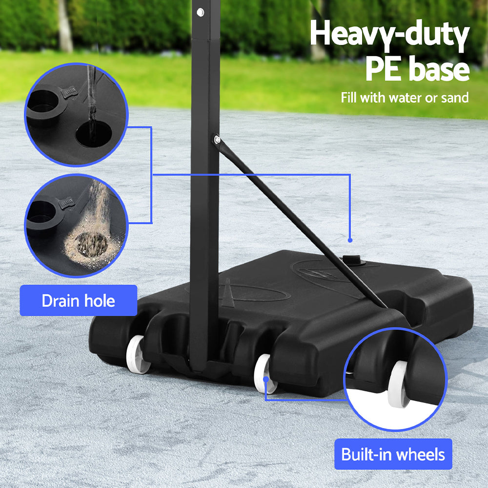 Everfit 2.6M Basketball Hoop Stand System Portable Kid-Sports &amp; Fitness &gt; Basketball &amp; Accessories-PEROZ Accessories