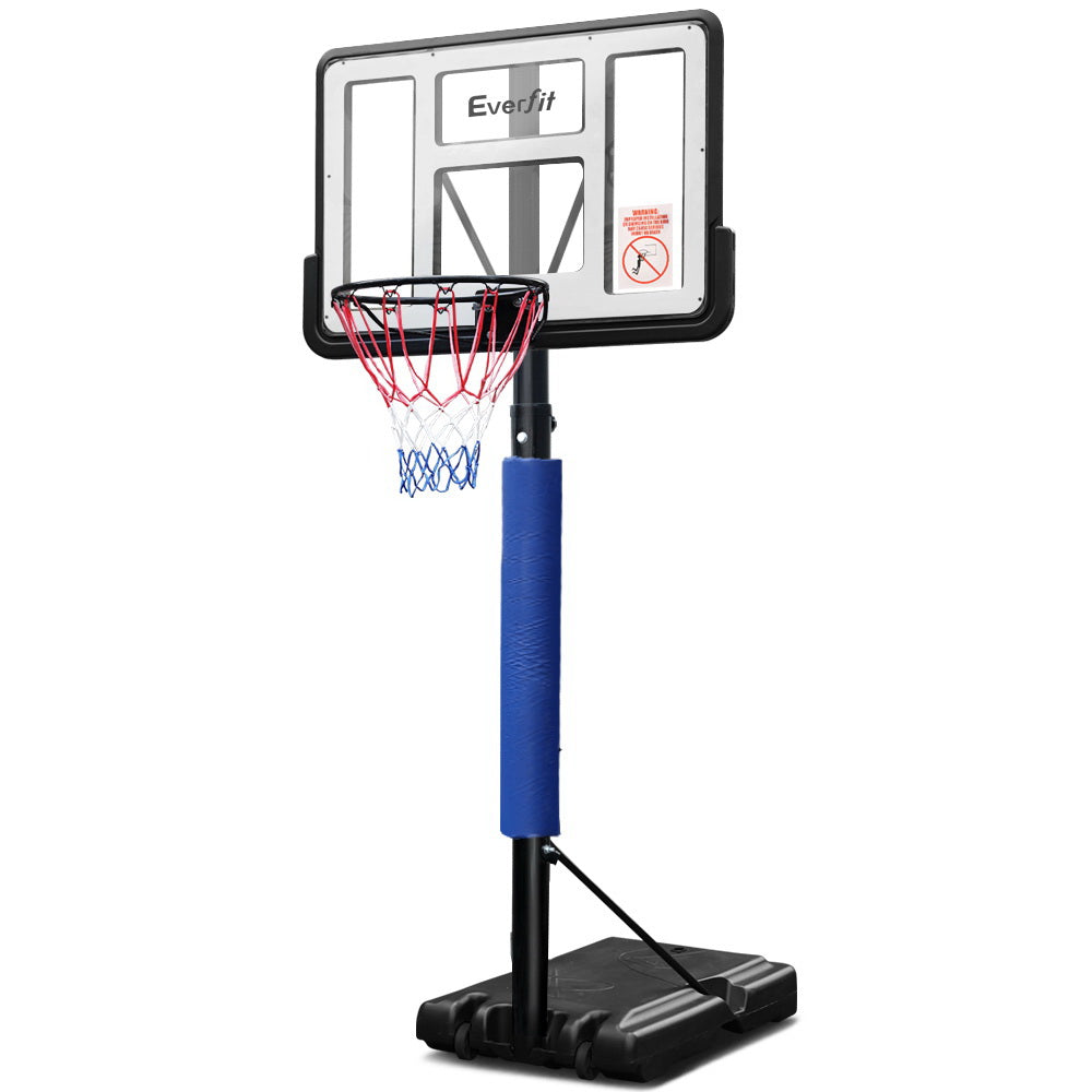 Everfit 3.05M Basketball Hoop Stand System Adjustable Height Portable Pro Blue-Sports &amp; Fitness &gt; Basketball &amp; Accessories-PEROZ Accessories