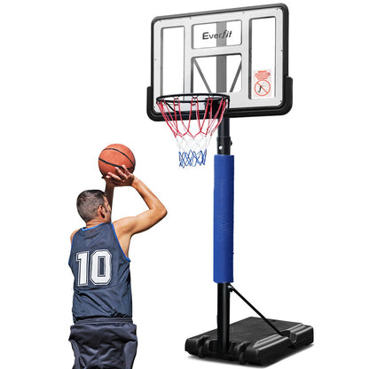 Everfit 3.05M Basketball Hoop Stand System Adjustable Height Portable Pro Blue-Sports &amp; Fitness &gt; Basketball &amp; Accessories-PEROZ Accessories