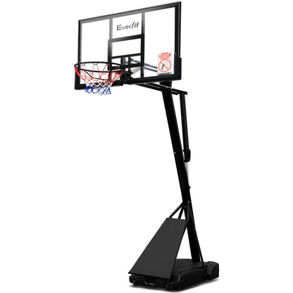Everfit 3.05M Basketball Hoop Stand System Adjustable Height Portable Black Pro-Sports &amp; Fitness &gt; Basketball &amp; Accessories-PEROZ Accessories