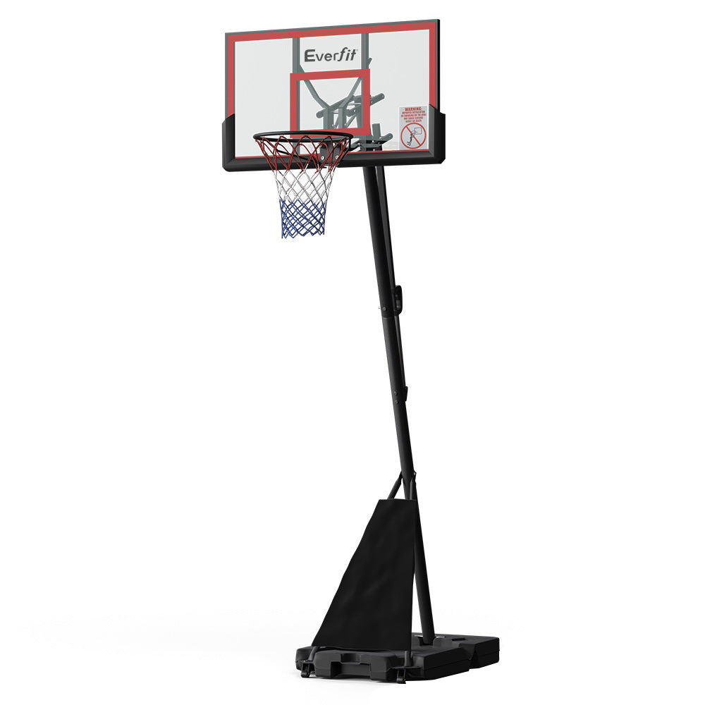 Everfit 3.05M Basketball Hoop Stand System Adjustable Height Portable Red Pro-Sports &amp; Fitness &gt; Basketball &amp; Accessories-PEROZ Accessories