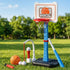 Keezi Kids Basketball Hoop Stand Baseball Set Adjustable Height Sports Toys Blue-Sports & Fitness > Ball Sports > Basketball & Basketball Accessories-PEROZ Accessories