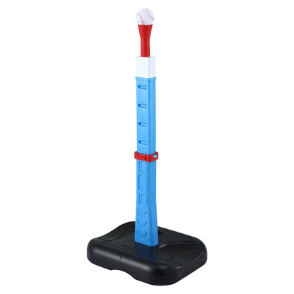 Keezi Kids Basketball Hoop Stand Baseball Set Adjustable Height Sports Toys Blue-Sports &amp; Fitness > Ball Sports > Basketball &amp; Basketball Accessories-PEROZ Accessories