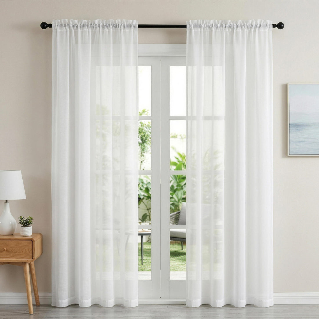 Artiss Blockout Curtains 2X 132x213cm Light Filtering Window Drapes Rod Pocket-Home &amp; Garden > Curtains > Curtains &amp; Drapes-PEROZ Accessories