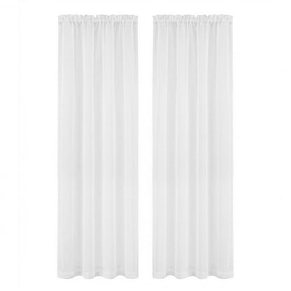 Artiss Blockout Curtains 2X 132x213cm Light Filtering Window Drapes Rod Pocket-Home &amp; Garden > Curtains > Curtains &amp; Drapes-PEROZ Accessories