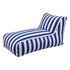 Artiss Outdoor Bean Bag Chair Cover (No Filler) Splash-Proof Beanbag Lounge Sofacover Stuffed Animal Storage Bean Bag Cover for Patio Poolside Relaxing, Blue-Furniture > Sofas > Sofa Accessories-PEROZ Accessories