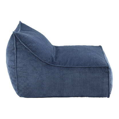 Artiss Bean Bag Chair Cover (No Filler) Soft Corduroy Stuffed Animal Storage Bean Bag Cover for Adults, Washable Lazy Sofa Cover for Living Room Bedroom, Blue-Furniture > Sofas > Sofa Accessories-PEROZ Accessories