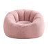 Artiss Bean Bag Chair Cover (No Filler) Soft Faux Fur Beanbag Cover Large Round Stuffed Animal Storage Bean Bag Cover Washable Lazy Sofa Cover for Adults Kids Teens, Pink-Furniture > Sofas > Sofa Accessories-PEROZ Accessories