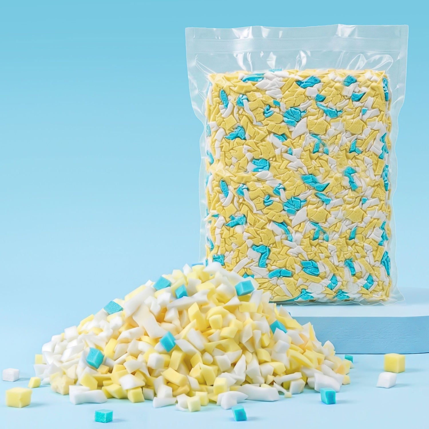 Artiss 5lbs (2.2KG) Bean Bag Filler Shredded Memory Foam Filling High Density Soft Pillow Stuffing for Bean Bag Chair, Couch Cushion, Dog Bed, Stuffed Animals and Arts Crafts-Furniture > Sofas > Sofa Accessories-PEROZ Accessories