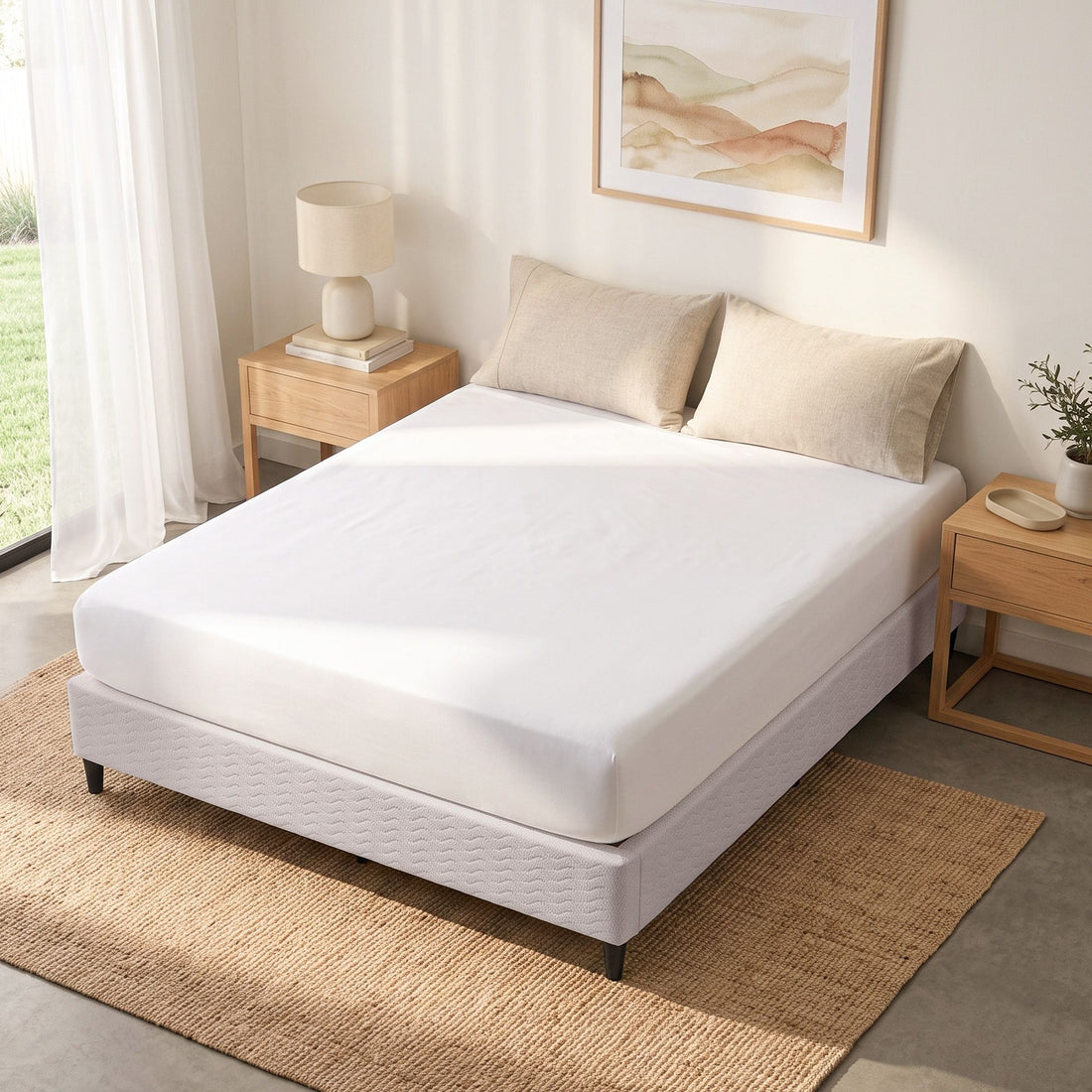 Artiss Bed Frame Double Size Metal Grey MASON-Furniture > Bedroom-PEROZ Accessories