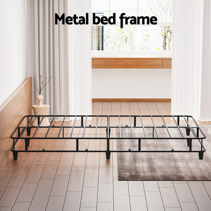 Artiss Bed Frame Queen Size Metal Grey MASON-Furniture > Bedroom-PEROZ Accessories