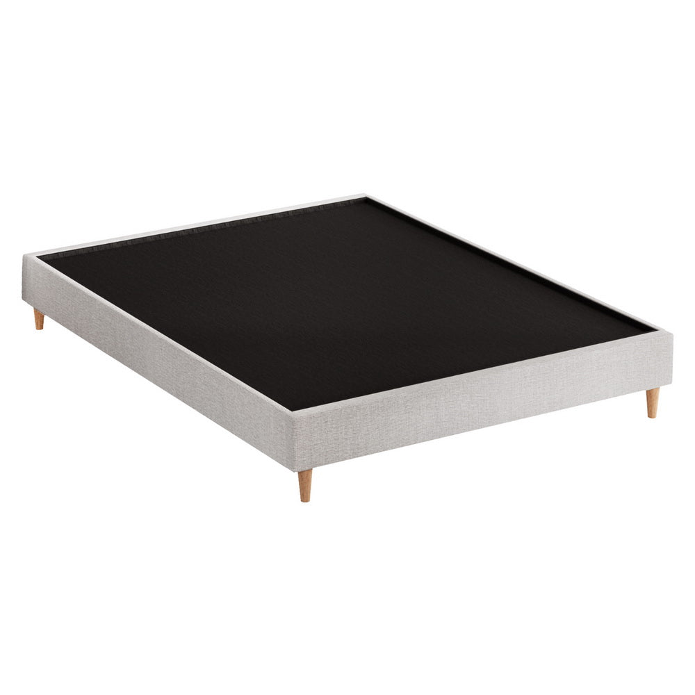 Artiss Bed Frame Queen Size Beige ZORA-Furniture &gt; Bedroom-PEROZ Accessories