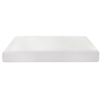 Artiss Compression Bed Frame Queen Size No Assembly Vacuum High Density Sponge Boucle Cream White-Furniture > Bedroom > Beds &amp; Bed Frames-PEROZ Accessories