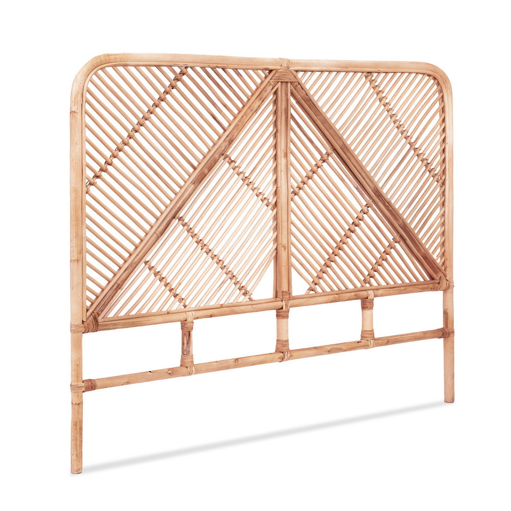 Artiss Bed Headboard Double Bedhead Rattan - FRED Pine-Furniture &gt; Bedroom &gt; Headboards-PEROZ Accessories