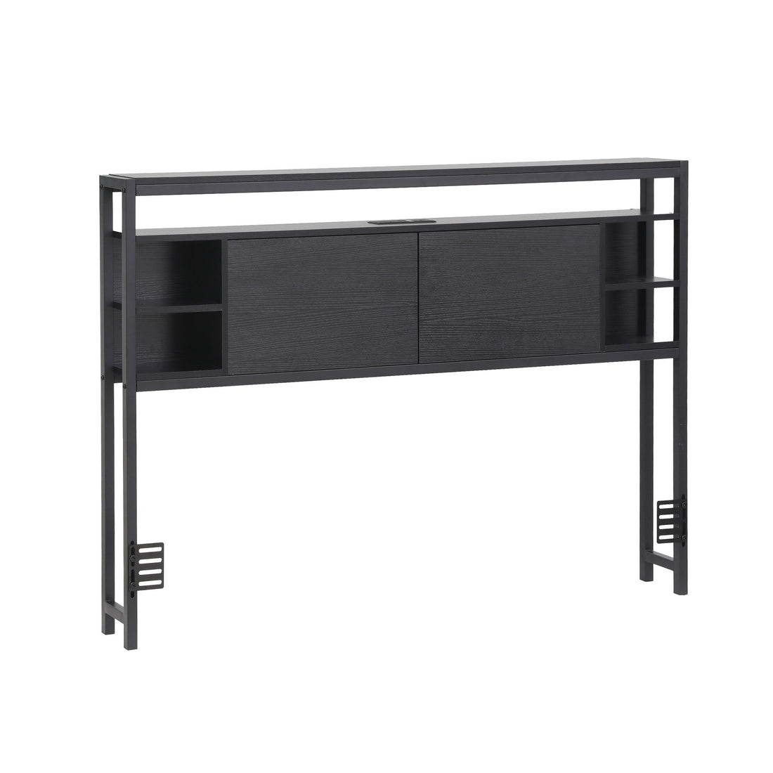 Artiss Bed Headboard Queen Storage Bedhead Charging Station Black-Furniture > Bedroom > Headboards-PEROZ Accessories