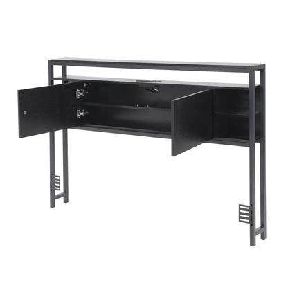 Artiss Bed Headboard Queen Storage Bedhead Charging Station Black-Furniture > Bedroom > Headboards-PEROZ Accessories