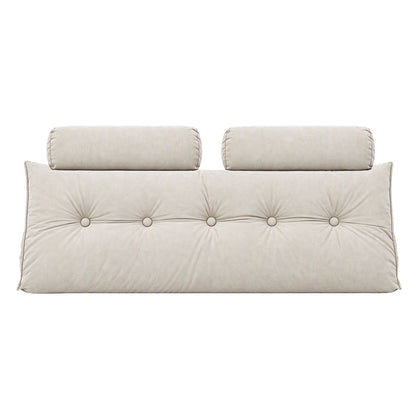 Artiss Headboard Pillow Double Wedge Backrest Triangular with 2 Cushions Beige-Furniture > Bedroom > Headboards-PEROZ Accessories