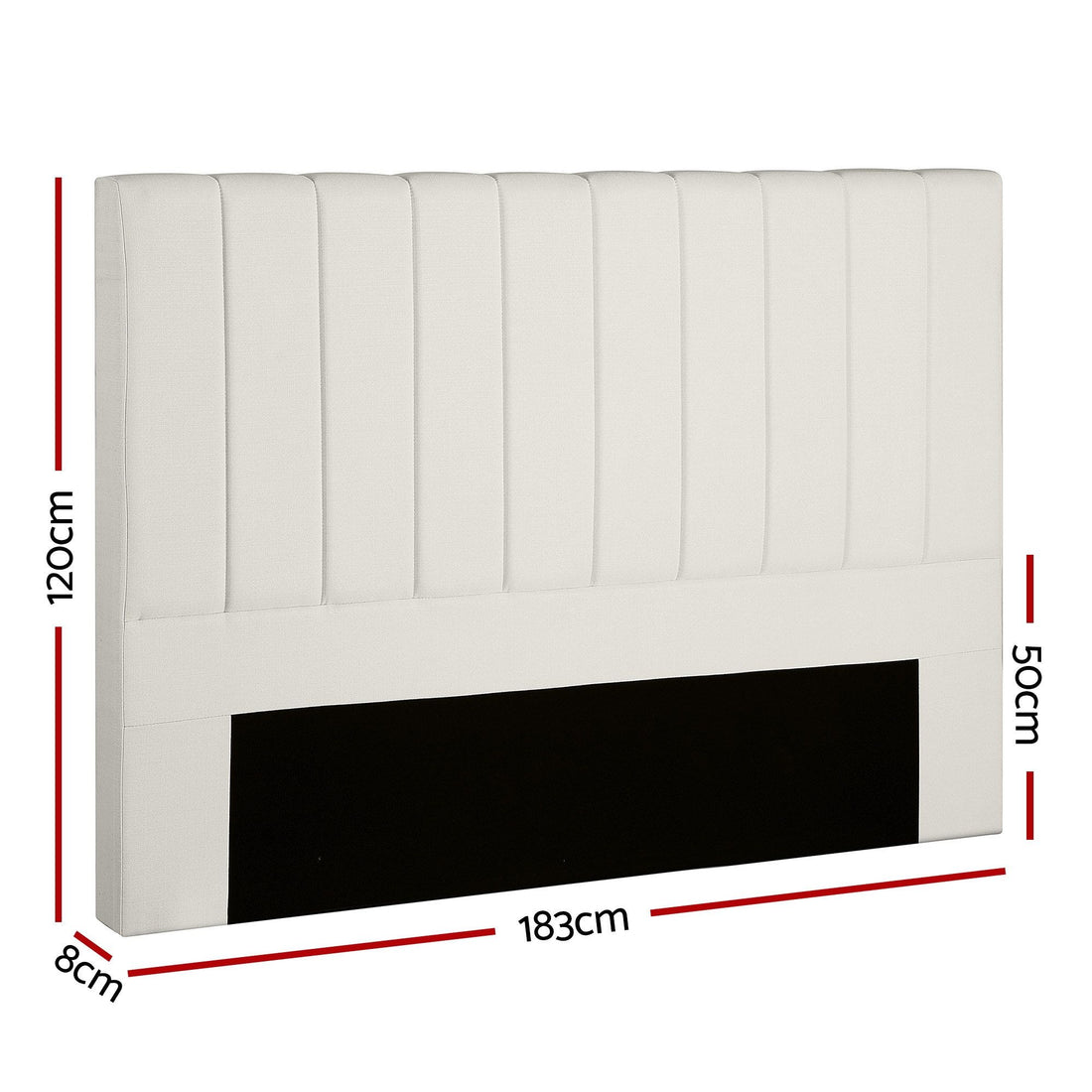 Artiss Bed Head Headboard King Linen 183CM - Beige-Furniture > Bedroom > Headboards-PEROZ Accessories