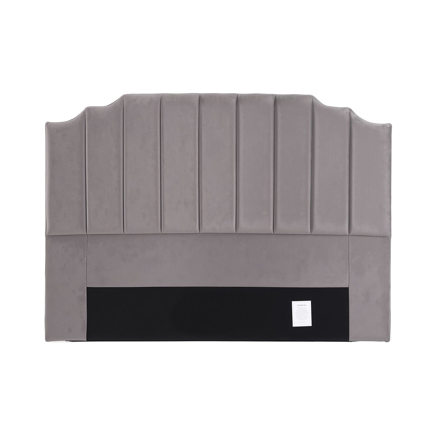 Artiss Bed Head Headboard King Velvet 183CM - Grey-Furniture > Bedroom > Headboards-PEROZ Accessories