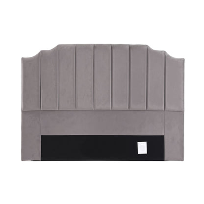 Artiss Bed Head Headboard King Velvet 183CM - Grey-Furniture > Bedroom > Headboards-PEROZ Accessories