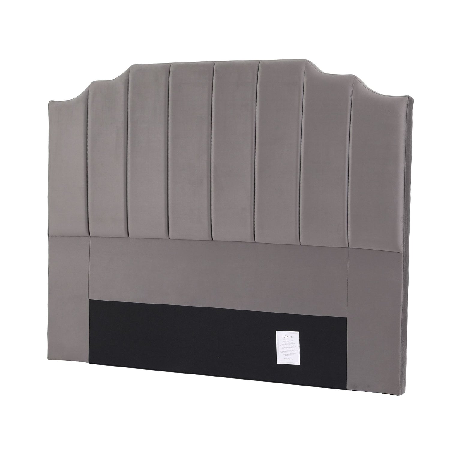 Artiss Bed Head Headboard Queen Velvet 153CM - Grey-Furniture > Bedroom > Headboards-PEROZ Accessories