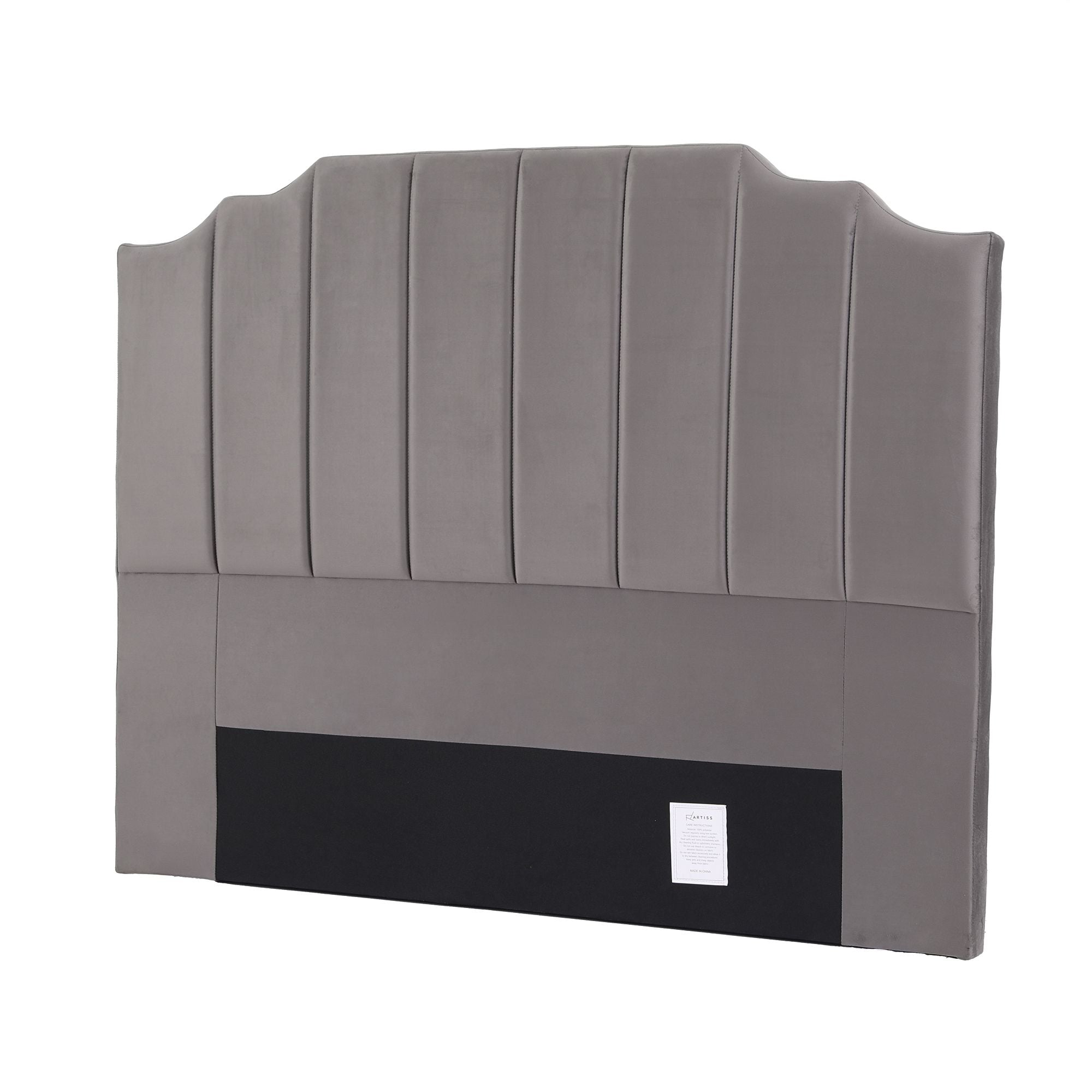 Artiss Bed Head Headboard Queen Velvet 153CM - Grey-Furniture > Bedroom > Headboards-PEROZ Accessories