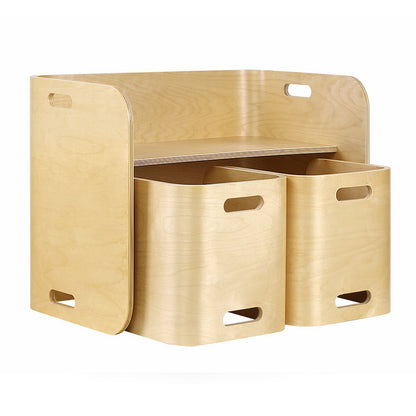 Keezi 3PCS Kids Table and Chairs Set Multifunctional Storage Desk-Table &amp; Chairs Sets-PEROZ Accessories