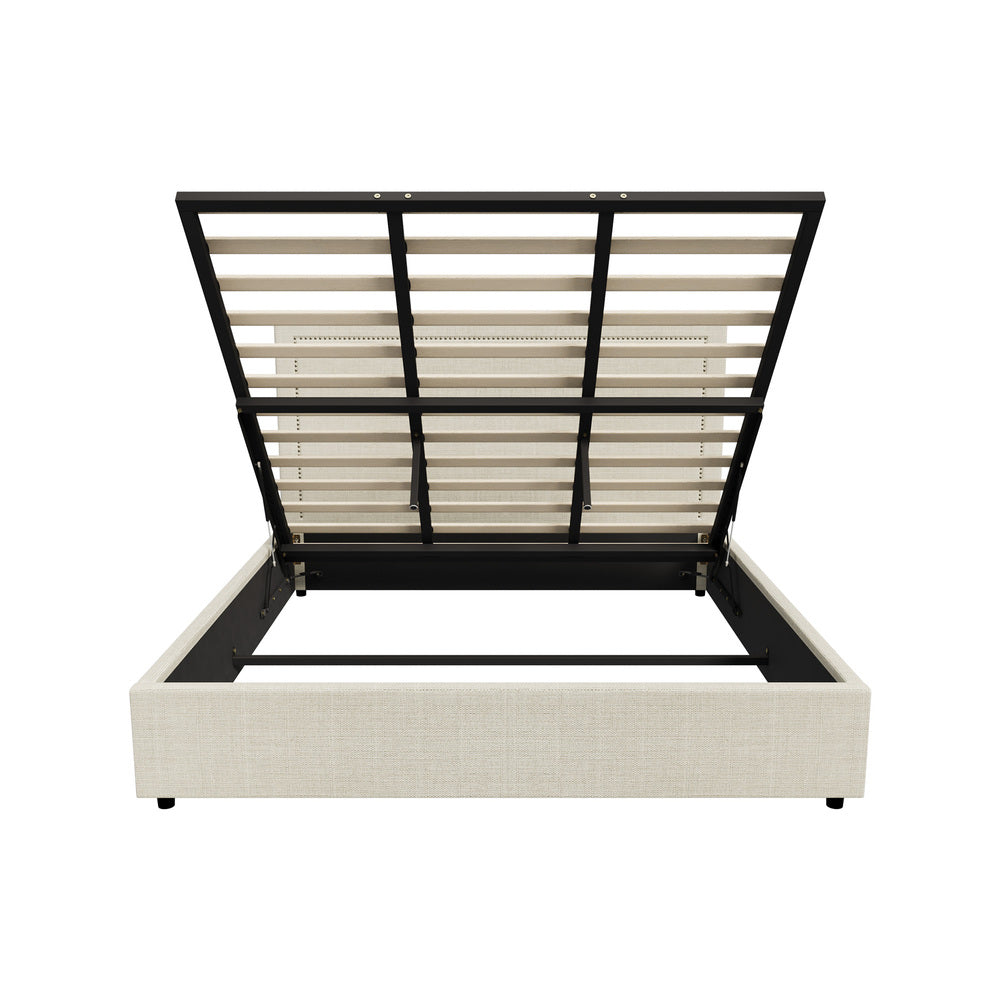 Oikiture Bed Frame King Size Gas Lift Base Storage ADI-Bed Frame-PEROZ Accessories
