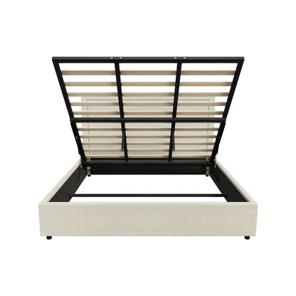 Oikiture Bed Frame King Size Gas Lift Base Storage ADI-Bed Frame-PEROZ Accessories
