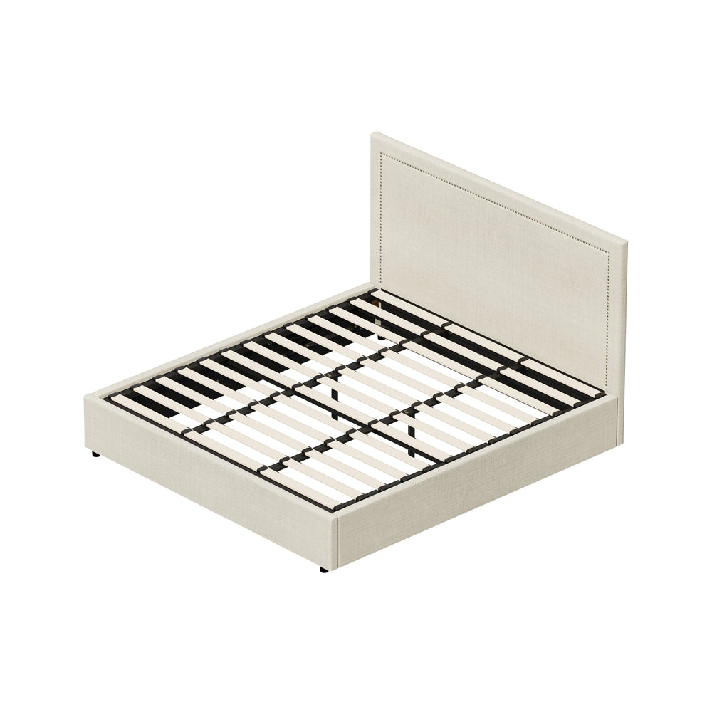 Oikiture Bed Frame King Size Gas Lift Base Storage ADI-Bed Frame-PEROZ Accessories
