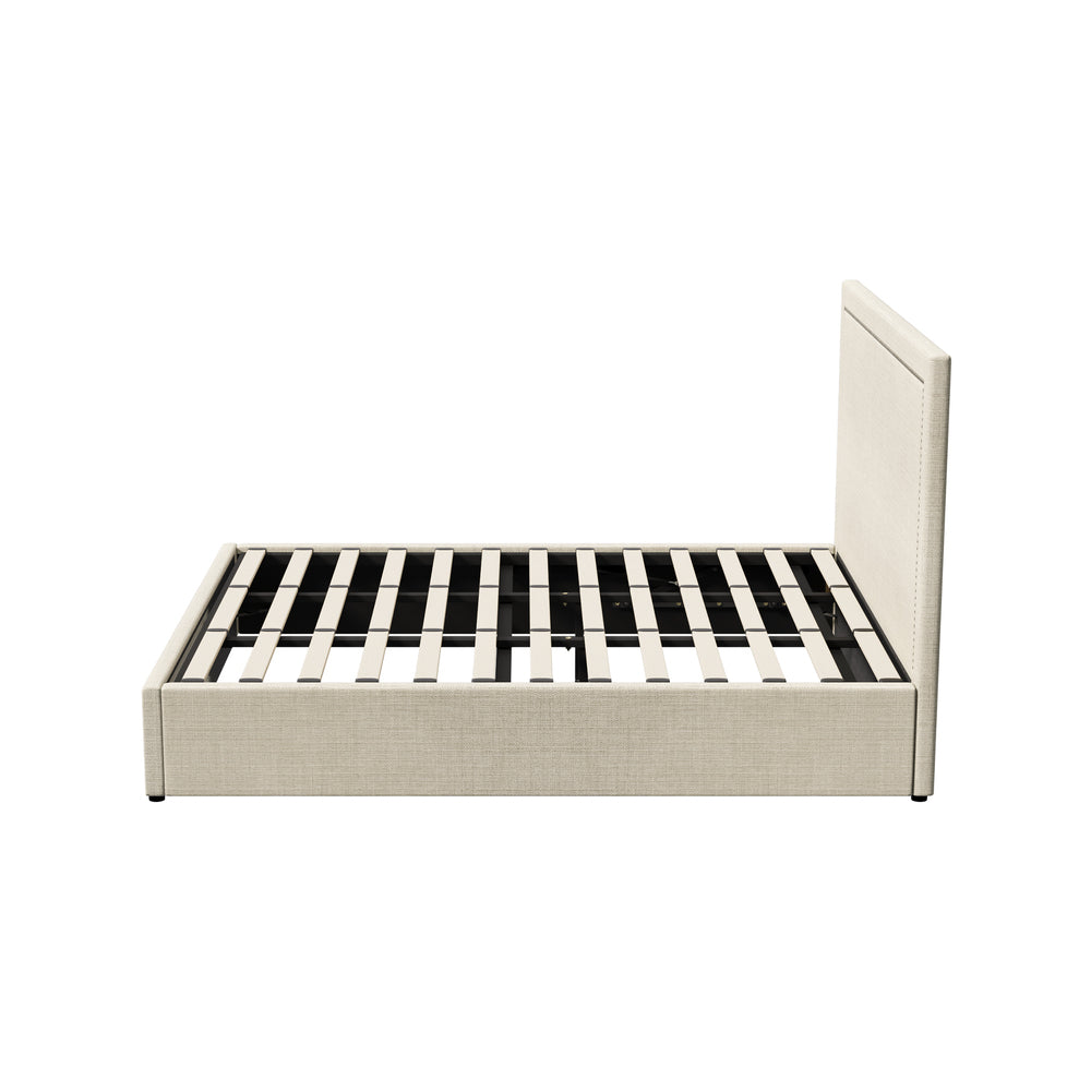 Oikiture Bed Frame King Size Gas Lift Base Storage ADI-Bed Frame-PEROZ Accessories