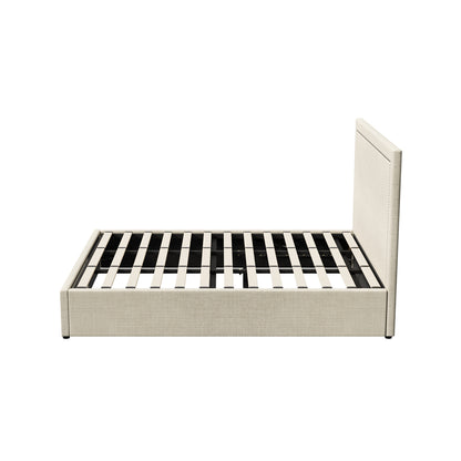Oikiture Bed Frame King Size Gas Lift Base Storage ADI-Bed Frame-PEROZ Accessories