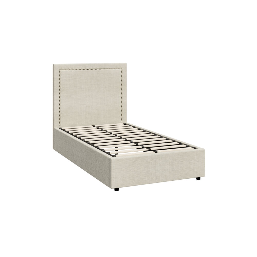 Oikiture Bed Frame King Single Gas Lift Base Storage ADI-Bed Frame-PEROZ Accessories