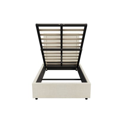 Oikiture Bed Frame King Single Gas Lift Base Storage ADI-Bed Frame-PEROZ Accessories