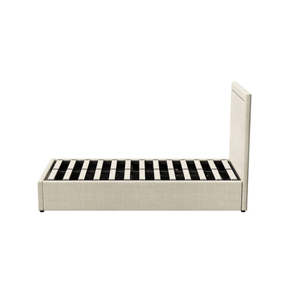 Oikiture Bed Frame King Single Gas Lift Base Storage ADI-Bed Frame-PEROZ Accessories