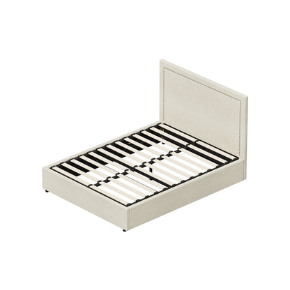 Oikiture Bed Frame Queen Size Gas Lift Base Storage ADI-Bed Frame-PEROZ Accessories