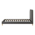 Oikiture Bed Frame Queen Size Fabric Grey BOB-Bed Frame-PEROZ Accessories