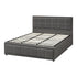 Oikiture Bed Frame King Size Gas Lift Storage Base Fabric Grey-Bed Frames-PEROZ Accessories