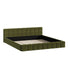Oikiture Bed Frame King Size Tufted Headboard Green Boucle-Bed Frame-PEROZ Accessories