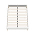Oikiture Bed Frame Double Size Bed Base White Boucle-Bed Frame-PEROZ Accessories
