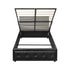 Oikiture King Single Bed Frame with Storage Space Gas Lift Bed Mattress Base Black-Bed Frame-PEROZ Accessories