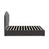 Oikiture Bed Frame King Size Gas Lift Velvet Grey-Bed Frames-PEROZ Accessories