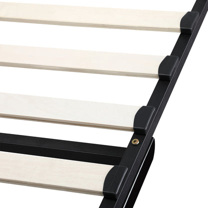 Oikiture Queen Bed Frame Mattress Base with Lift Gas Beige-Bed Frames-PEROZ Accessories