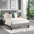 Oikiture Bed Frame King Single Size Mattress Base Platform Wooden Slats Fabric-Bed Frames-PEROZ Accessories
