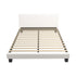 Oikiture Queen Bed Frame with Wooden Slats and Boucle Fabric Bed Base Mattress Platfrom White-Bed Frames-PEROZ Accessories