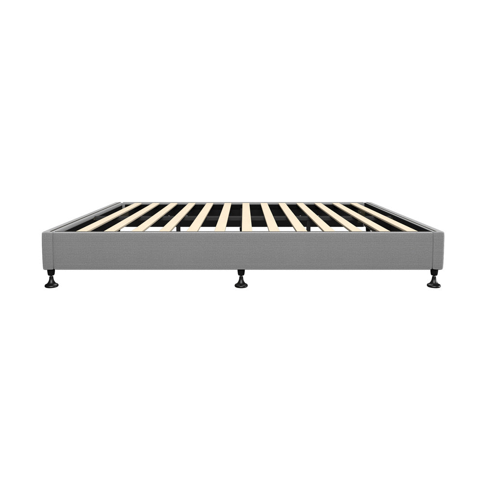 Oikiture Bed Frame Double Size Bed Base Platform Grey-Bed Frames-PEROZ Accessories